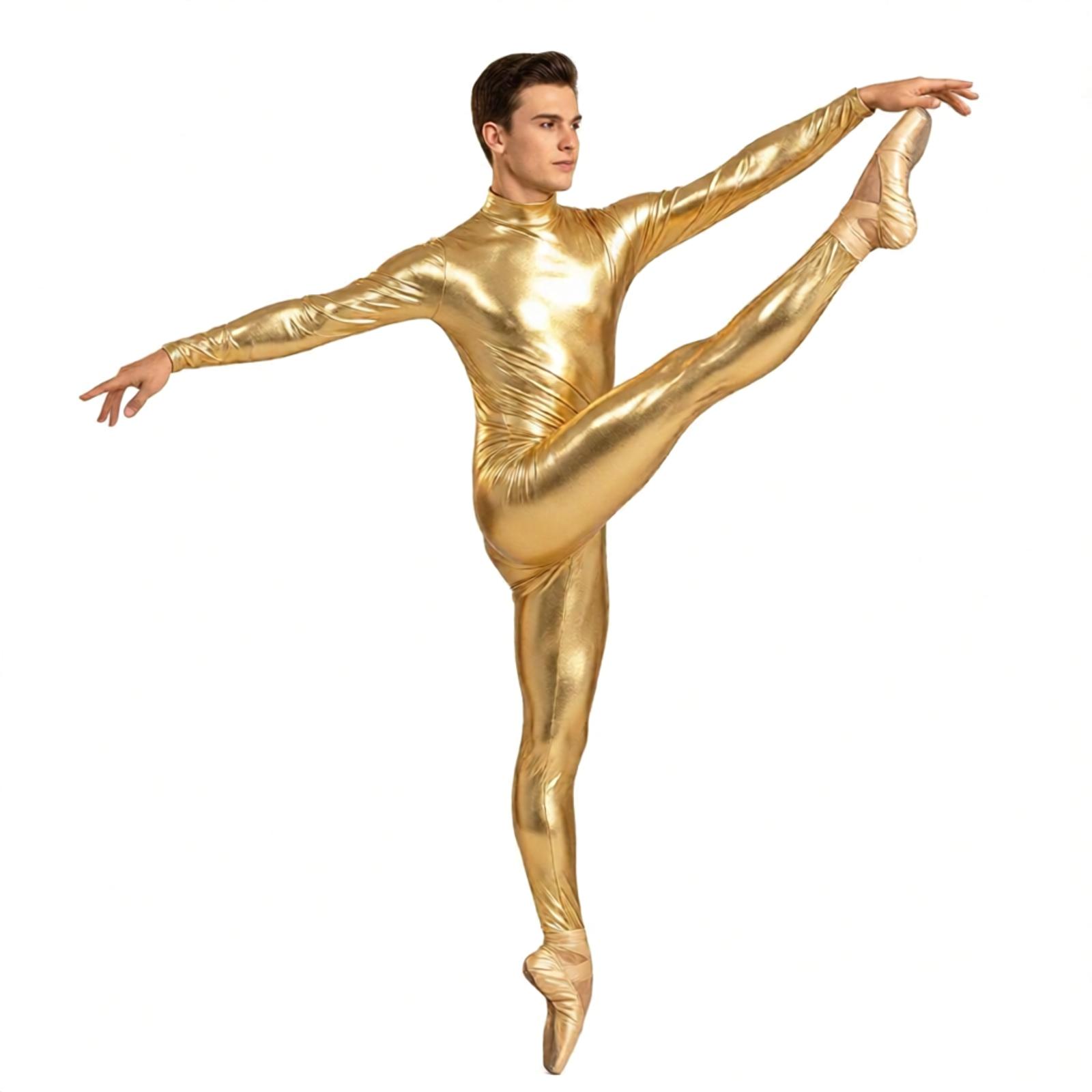 Suits - Combinaison unitard métallique brillante pour adultes,
