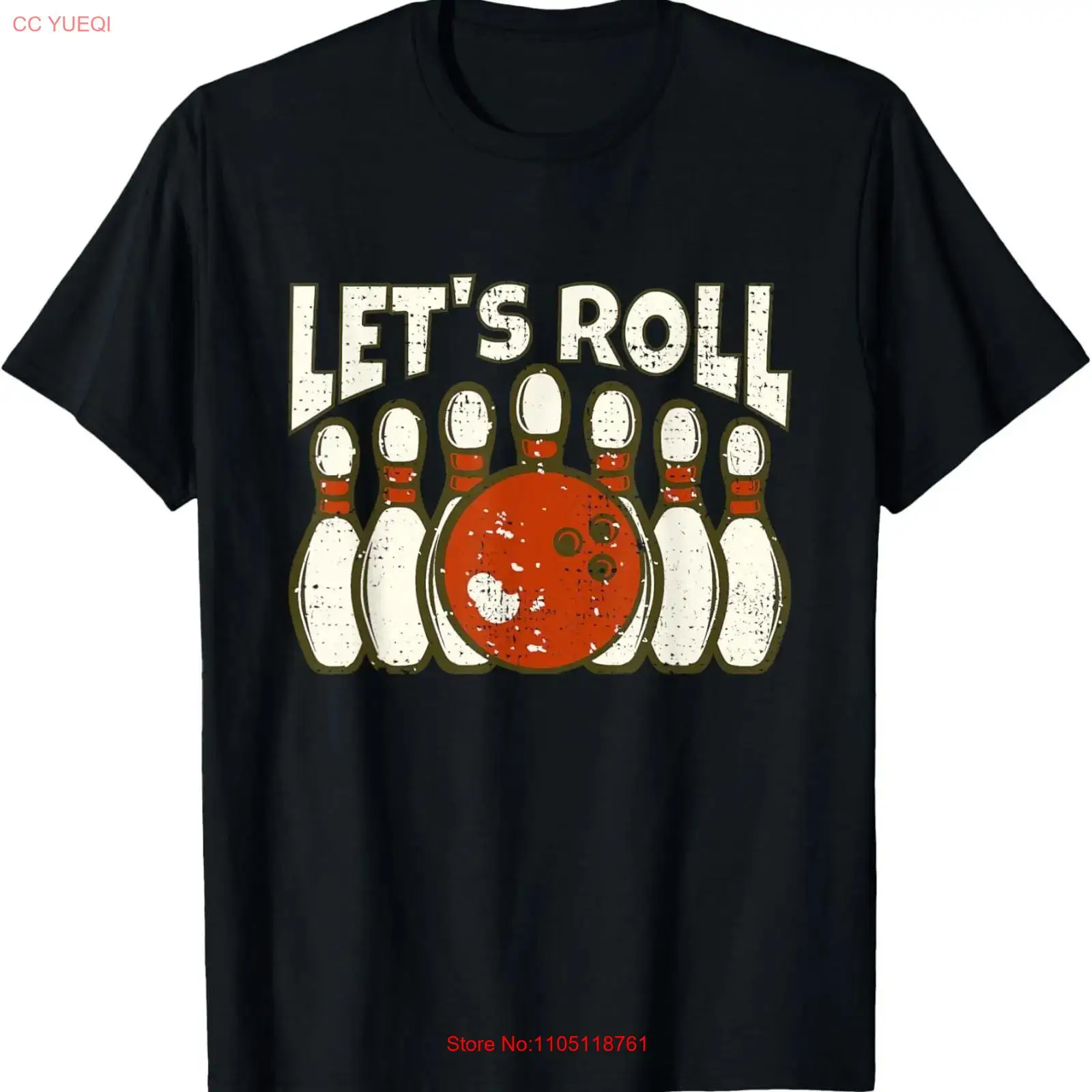 Short Sleeve Bowling Shirt Retro - T-shirt à manches longues ou courtes,