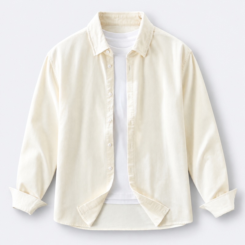 Chemise en velours côtelé 100  - Corduroy Button Up Shirt Men avis et prix