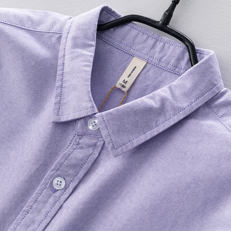 Chemise en coton à manches lon - Oxford Cotton Casual Shirt Business avis et prix