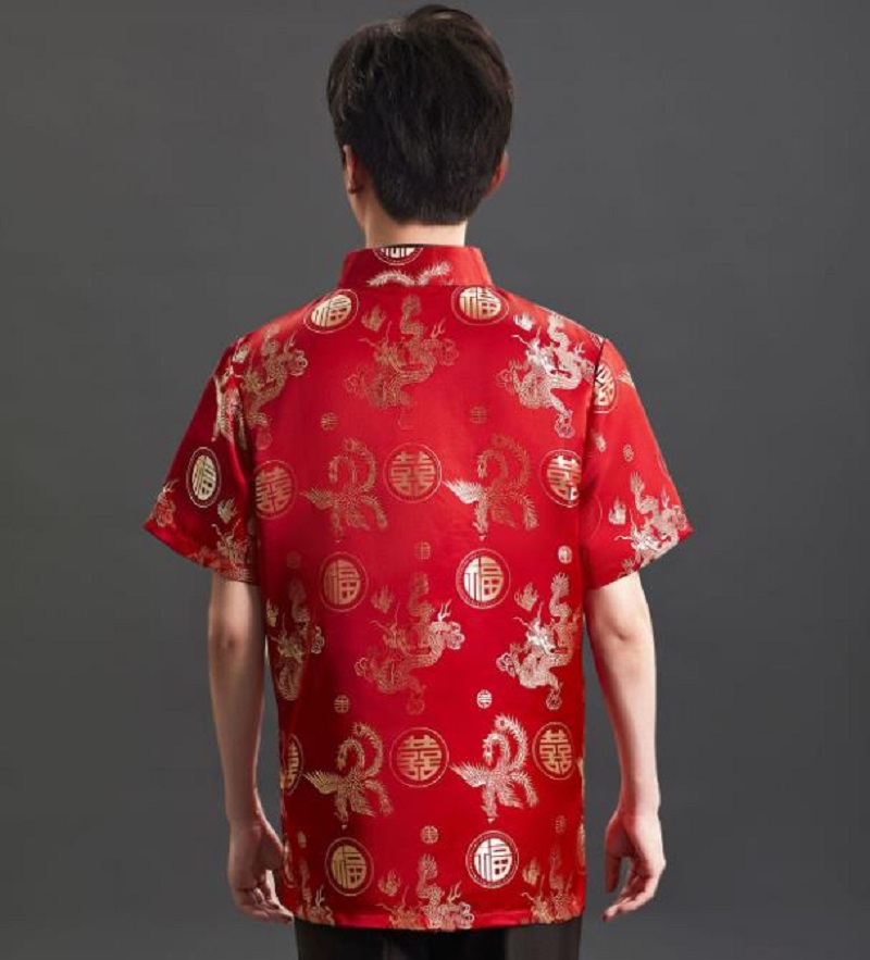 Nouveau T-shirt Tang en satin  - Mens Satin Silk Dress Shirt avis et prix