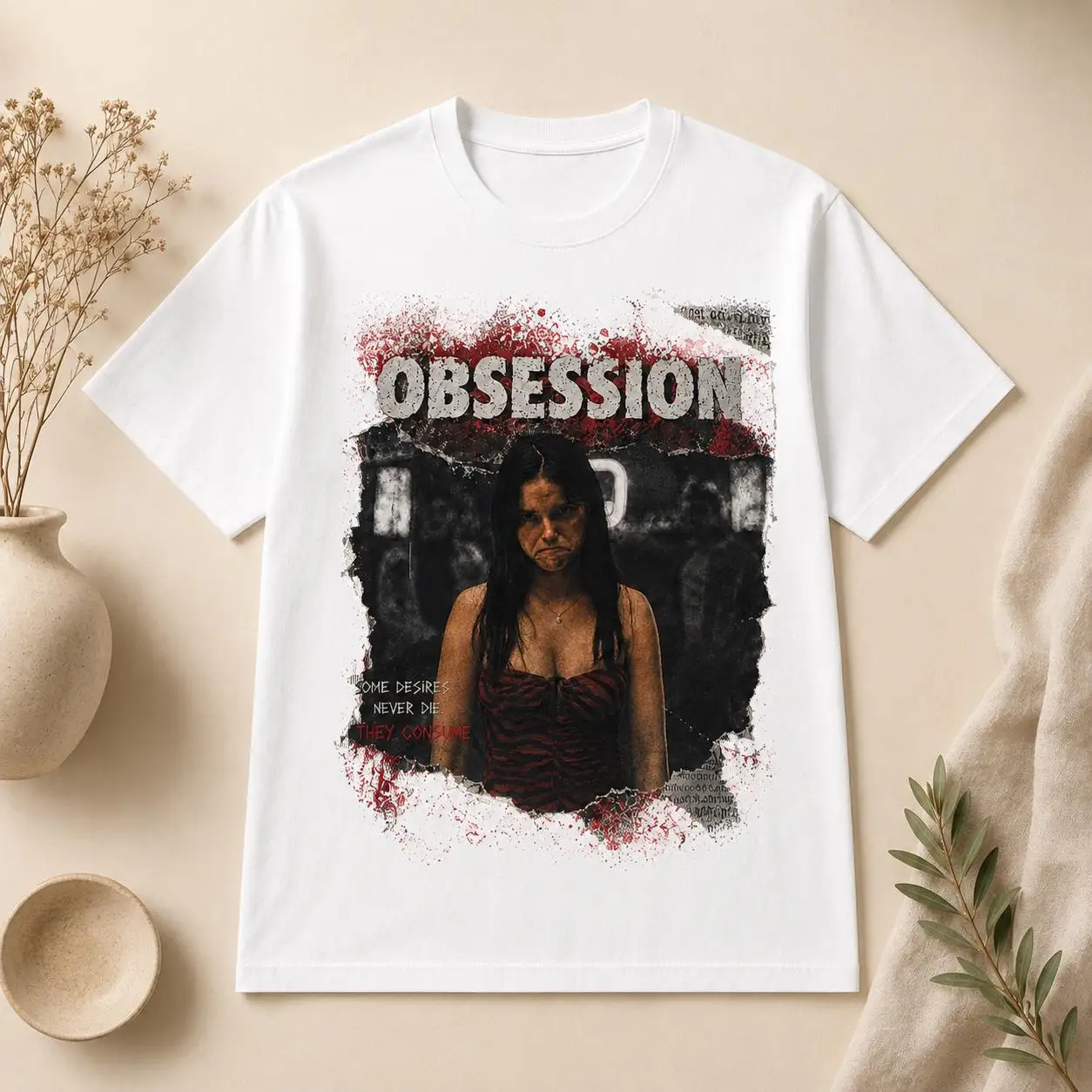 T-shirt graphique Obsession, t - Acid Wash Vintage Graphic T Shirt avis et prix