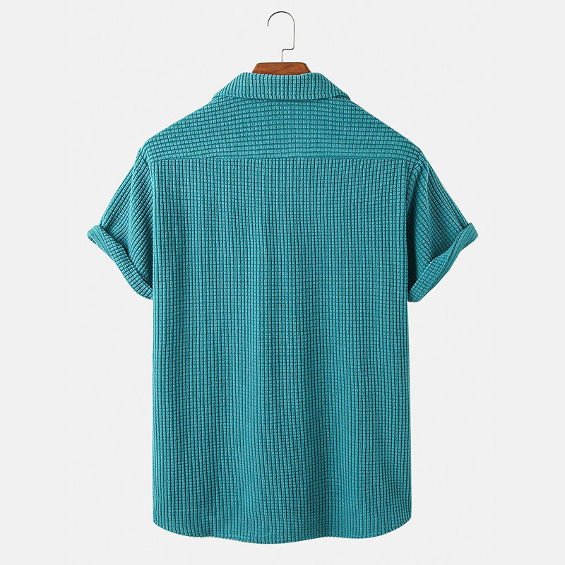 Vêtements d'été pour hommes, c - Corduroy Button Up Shirt Men avis et prix